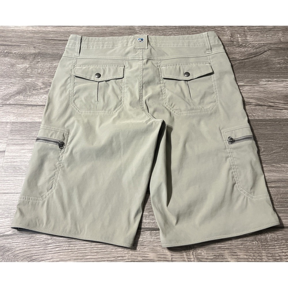 KUHL Women's Kliffside Performance Cargo Pocket Beige 11.5" Shorts Size 10 (32") - Picture 3 of 14